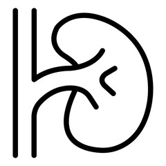 Kidney icon representing renal organ.
