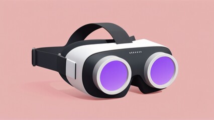 illustration of future gear, vr glasses, cyber vision