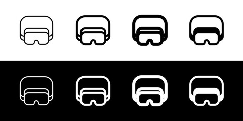 Editable safety goggle, eye protection vector icon. Construction, tools, industry. Part of a big icon set family. Perfect for web and app interfaces, presentations, infographics, etc