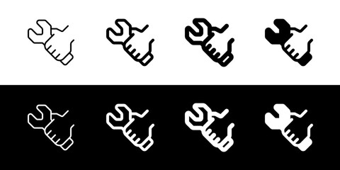 Naklejka premium Editable paint brush, roller brush, wall painting vector icon. Construction, tools, industry. Part of a big icon set family. Perfect for web and app interfaces, presentations, infographics, etc