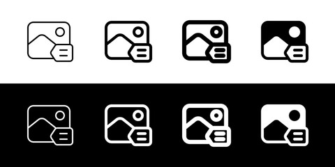 Editable image tagging, tag vector icon. AI technology, artificial intelligence, computer. Part of a big icon set family. Perfect for web and app interfaces, presentations, infographics, etc