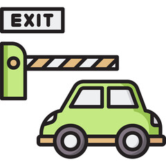 Parking Exit Sticker