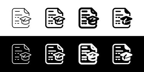 Editable resume, education, experience, cv, file, document vector icon. Business, work, job, office. Part of a big icon set family. Perfect for web and app interfaces, presentations, infographics, etc