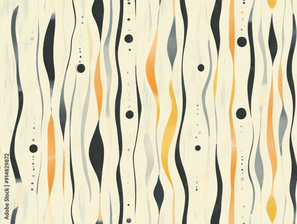 Poster tranquil minimalism: elegant abstract patterns in soft hues
