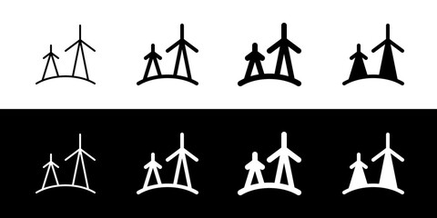 Editable windmill, wind energy, wind tower vector icon. Environment, ecology, eco-friendly. Part of a big icon set family. Perfect for web and app interfaces, presentations, infographics, etc