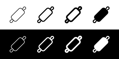 Editable rolling pin vector icon. Bakery, cooking, appliances, kitchenware, food. Part of a big icon set family. Perfect for web and app interfaces, presentations, infographics, etc