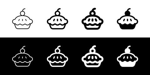 Editable apple pie vector icon. Bakery, cooking, food. Part of a big icon set family. Perfect for web and app interfaces, presentations, infographics, etc