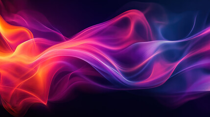 Obraz premium abstract colorful background with blurred waves and smoke in pink