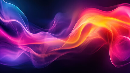 Obraz premium abstract colorful background with blurred waves and smoke in pink