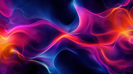 Fototapeta premium abstract colorful background with blurred waves and smoke in pink