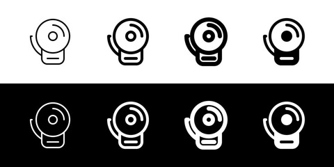 Editable school bell vector icon. School, education, equipment. Part of a big icon set family. Perfect for web and app interfaces, presentations, infographics, etc