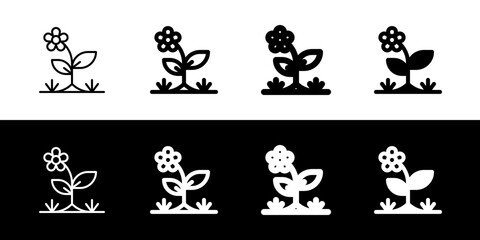 Editable flower vector icon. Gardening, landscaping, horticulture. Part of a big icon set family. Perfect for web and app interfaces, presentations, infographics, etc