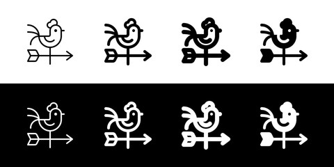 Editable weather vane vector icon. Farm, building, structure. Part of a big icon set family. Perfect for web and app interfaces, presentations, infographics, etc