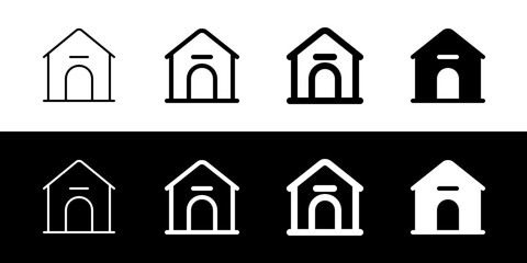 Editable doghouse, kennel vector icon. Veterinary, animal, pet care, pet shop. Part of a big icon set family. Perfect for business, web and app interfaces, presentations, infographics, etc