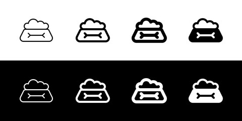 Editable pet food bowl vector icon. Veterinary, animal, pet care, pet shop. Part of a big icon set family. Perfect for business, web and app interfaces, presentations, infographics, etc