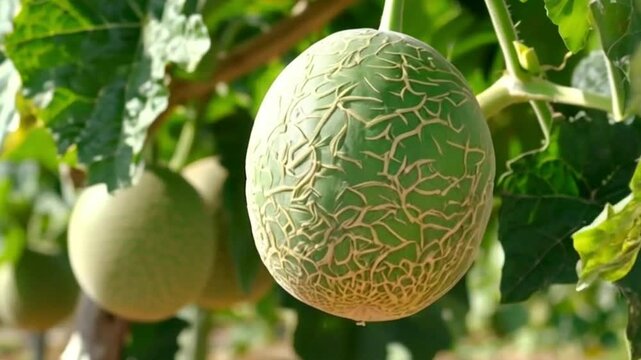 PNG Ripe melon fruit plant food hd video 4k clip