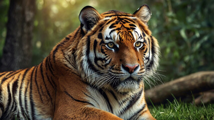 portrait of a bengal tiger