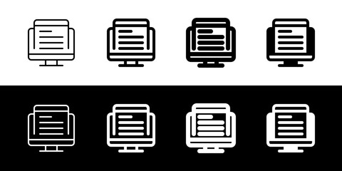 Editable web article vector icon. Online learning, course, tutorial. Part of a big icon set family. Perfect for web and app interfaces, presentations, infographics, etc