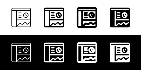 Editable website dashboard, statistics, analytics vector icon. Part of a big icon set family. Perfect for web and app interfaces, presentations, infographics, etc