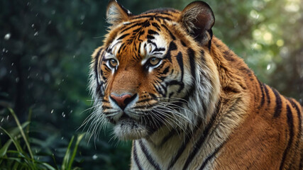 Fototapeta premium portrait of a bengal tiger