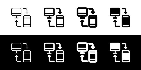 Editable device synchronization vector icon. Part of a big icon set family. Perfect for web and app interfaces, presentations, infographics, etc