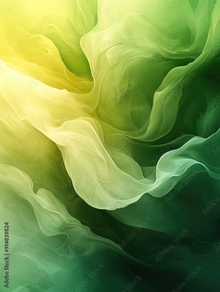 Aufkleber harmonious gradient blend of natural hues and tones a captivating digital artwork featuring a fluid 