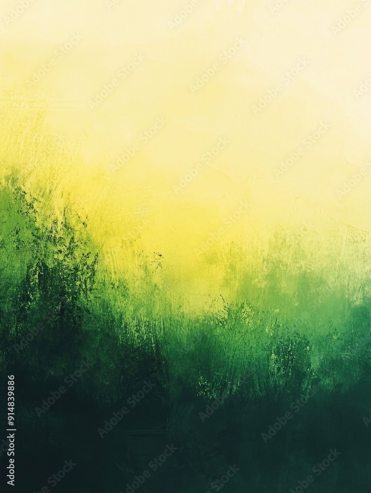 Aufkleber vibrant gradient fusion a captivating natural landscape in soft hues of dark green lime and soft yel