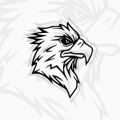 Eagle mascot vector illustration
