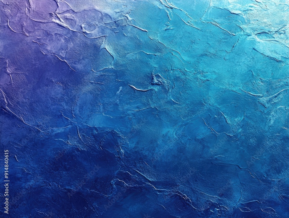 Poster mesmerizing gradient from deep indigo to electric blue to turquoise creating a visually striking and