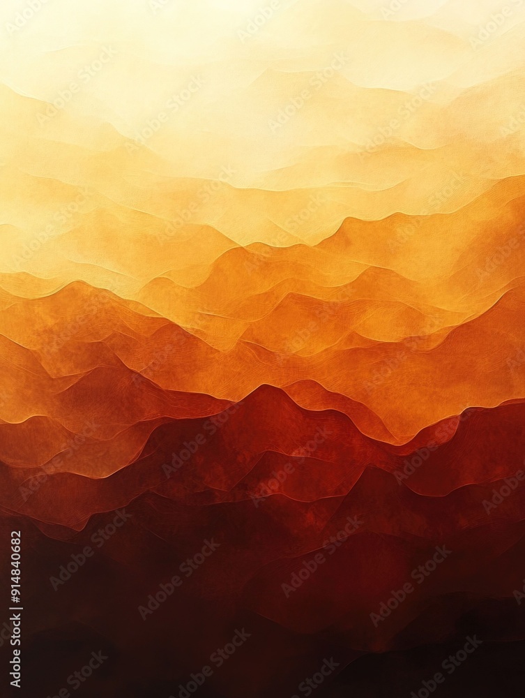 Poster warm and autumnal abstract gradient a captivating blend of gold amber and deep brown hues creating a