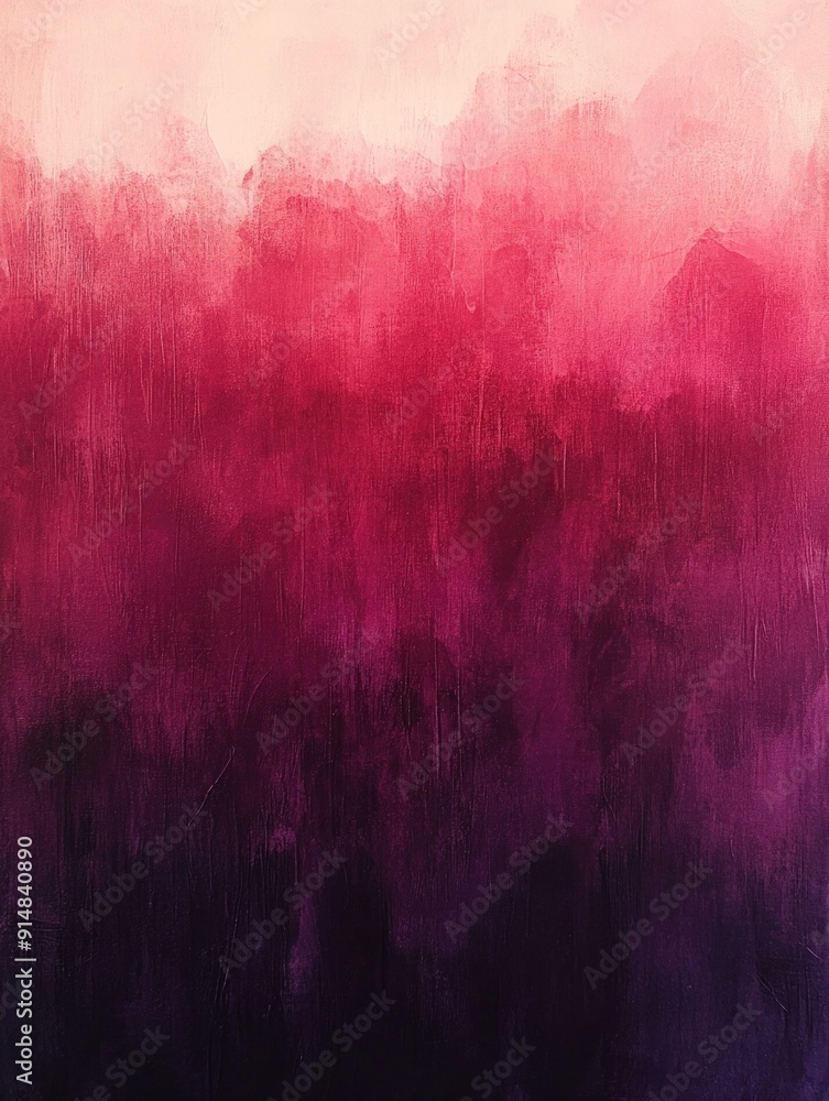 Poster harmonious gradient blending from deep red to burgundy to plum tones creating a bold and passionate 