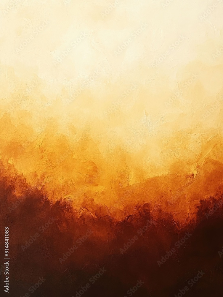 Poster stunning abstract gradient backdrop transitioning from a deep rich brown to a soft creamy caramel to