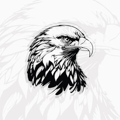 Eagle mascot vector illustration