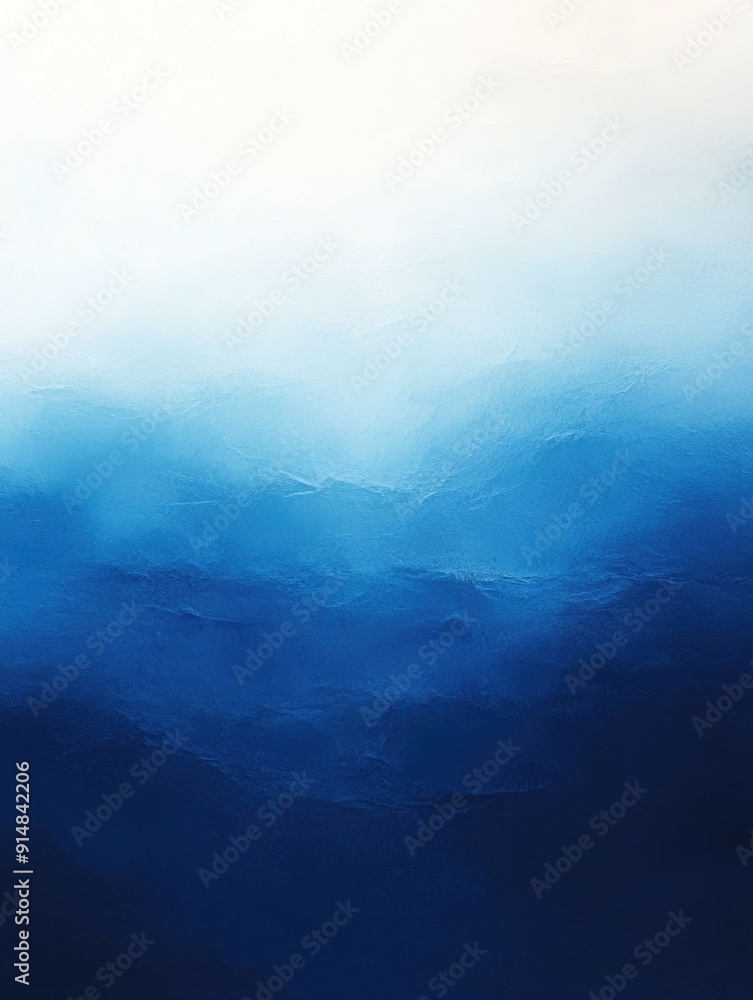 Poster smooth and vibrant gradient from deep sapphire blue to refreshing turquoise transitioning to bright 