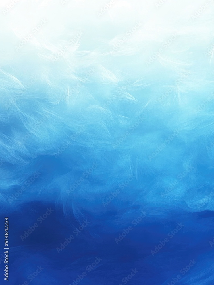 Poster smooth gradient transition from deep sapphire blue to vibrant turquoise seamlessly blending into a c