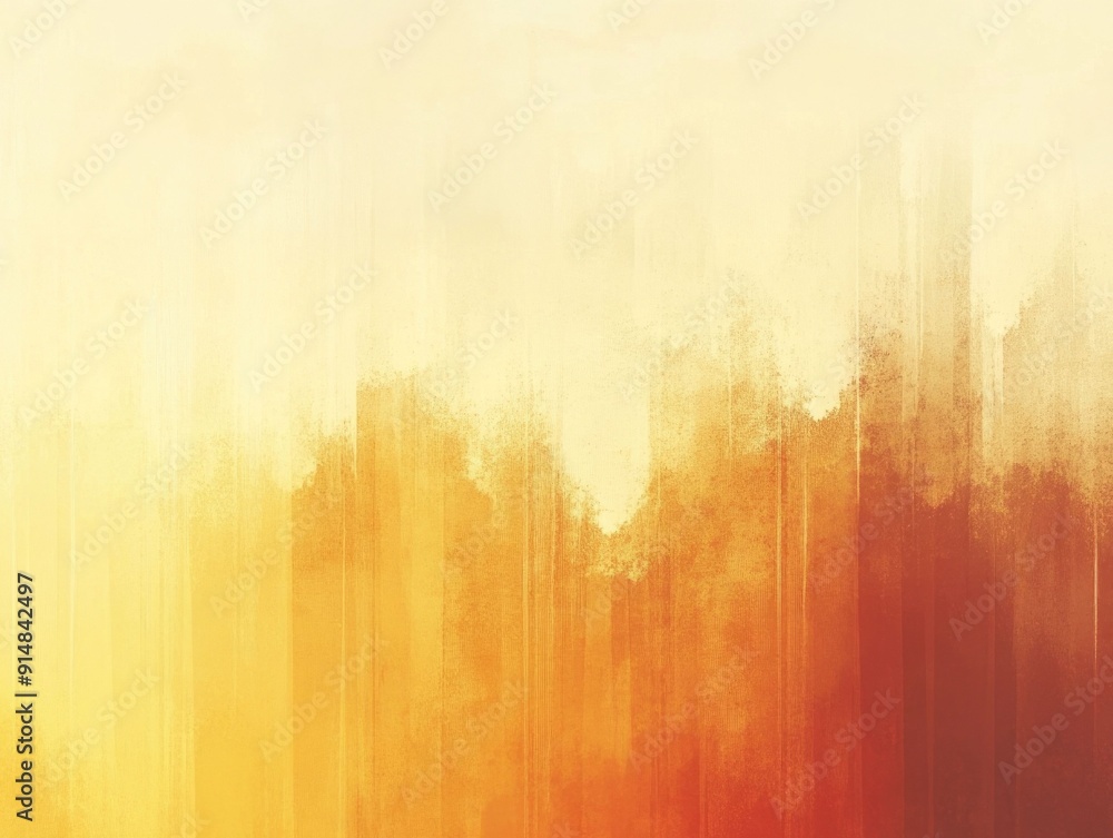 Poster warm and inviting gradient abstract background with flowing transitions from rust orange to golden y