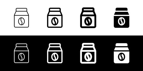 Editable coffee bean, ground, bag vector icon. Cafe, coffee shop, restaurant, drink, beverages. Part of a big icon set family. Perfect for web and app interfaces, presentations, infographics, etc