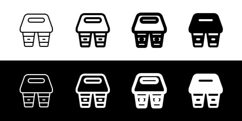 Editable takeout coffee vector icon. Cafe, coffee shop, restaurant, drink, beverages. Part of a big icon set family. Perfect for web and app interfaces, presentations, infographics, etc