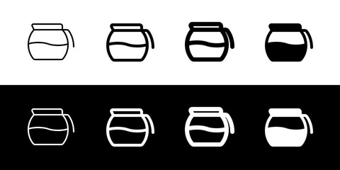 Editable coffee decanter vector icon. Cafe, coffee shop, restaurant, drink, beverages. Part of a big icon set family. Perfect for web and app interfaces, presentations, infographics, etc