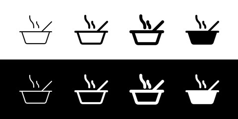 Editable warm soup vector icon. Food, restaurant. Part of a big icon set family. Perfect for web and app interfaces, presentations, infographics, etc