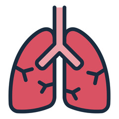 Lungs icon representing respiratory system.