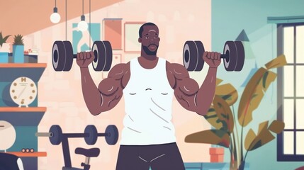 Animated guide on how to effectively lose weight while maintaining muscle for athletes