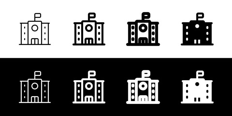 Editable school, college, campus vector icon. Part of a big icon set family. Perfect for web and app interfaces, presentations, infographics, etc