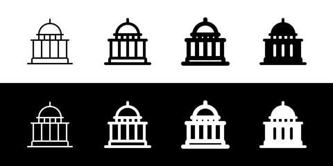 Editable government, capitol, political building vector icon. Part of a big icon set family. Perfect for web and app interfaces, presentations, infographics, etc
