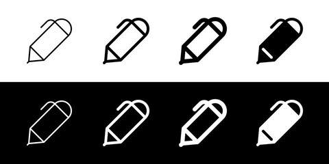 Editable pen, write vector icon. Part of a big icon set family. Perfect for web and app interfaces, presentations, infographics, etc