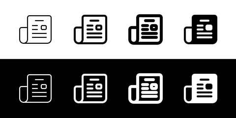 Editable newspaper, newsletter vector icon. Part of a big icon set family. Perfect for web and app interfaces, presentations, infographics, etc