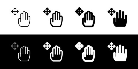 Editable hand move vector icon. Part of a big icon set family. Perfect for web and app interfaces, presentations, infographics, etc