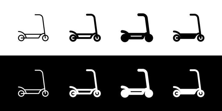 Editable kick scooter vector icon. Vehicles, transportation, travel. Part of a big icon set family. Perfect for web and app interfaces, presentations, infographics, etc