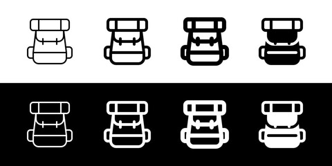 Editable rucksack, camper bag, backpack vector icon. Part of a big icon set family. Perfect for web and app interfaces, presentations, infographics, etc