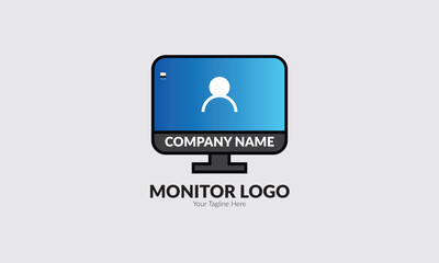 Monitor Vector Logo Design Fully Editable high Quality